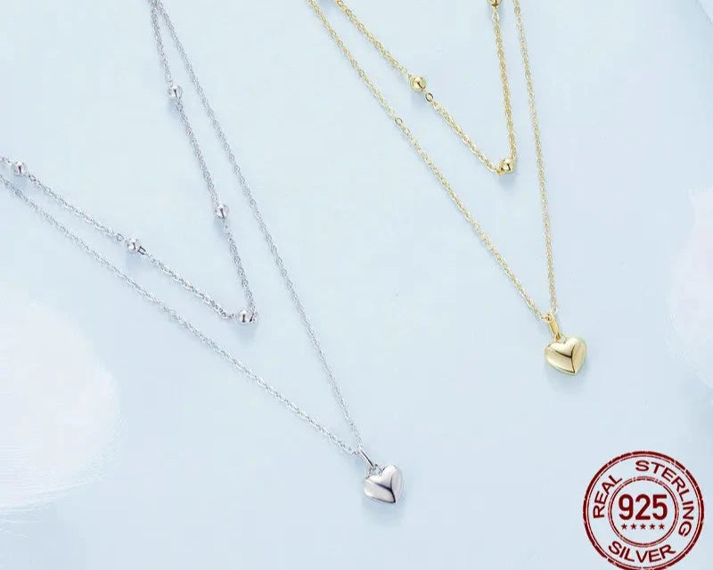 Heart Double Layer Choker