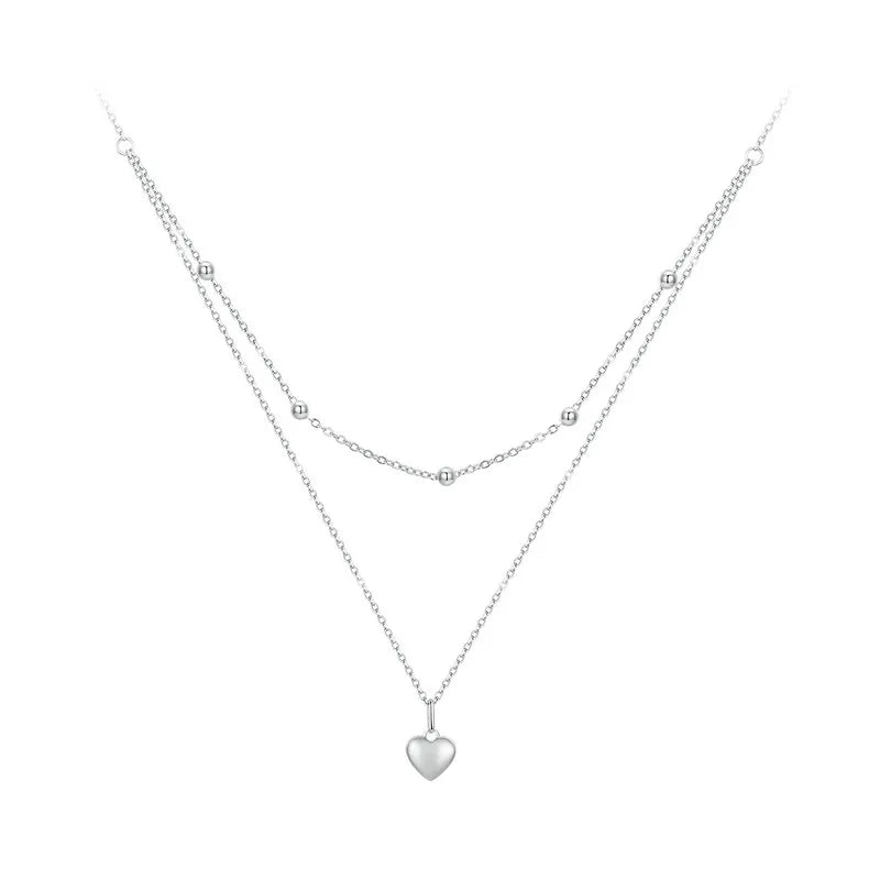 Heart Double Layer Choker
