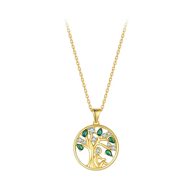 Tree of Life Necklace 14K Gold Plated