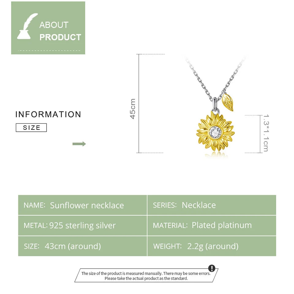 Sunflower Necklace