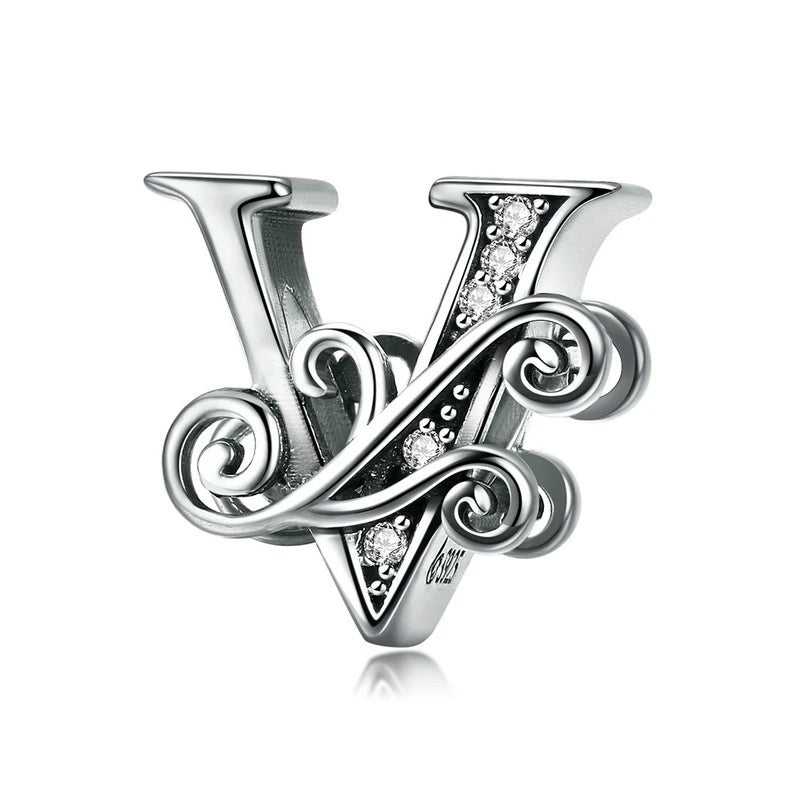 Silver Letter Vintage A to Z