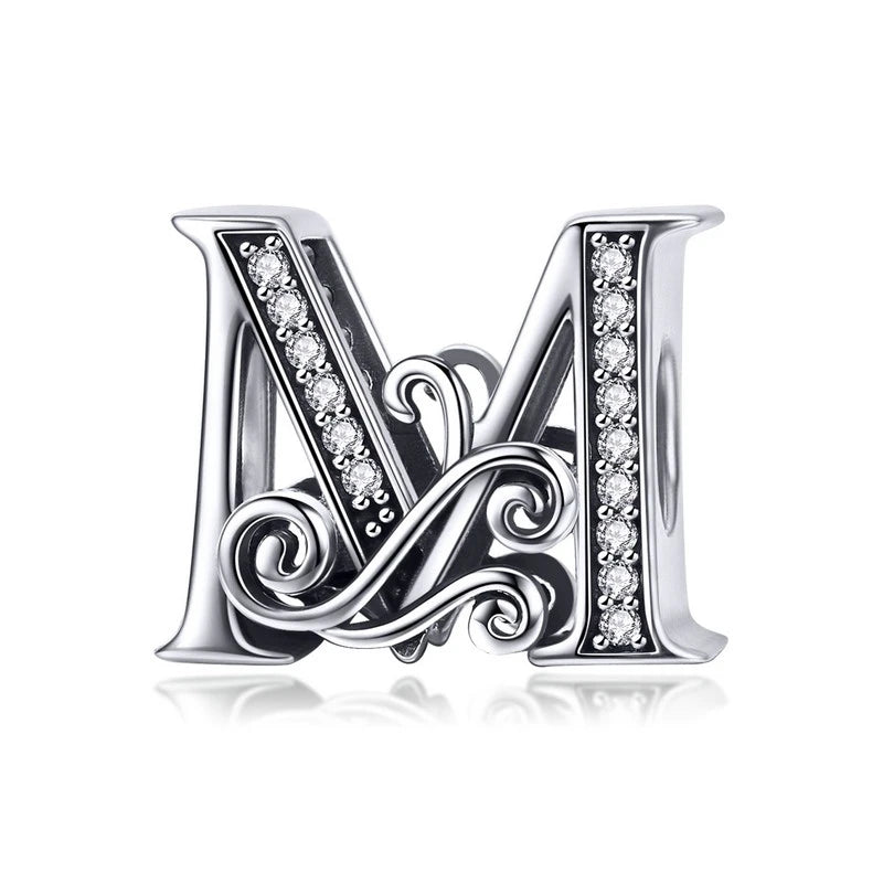 Silver Letter Vintage A to Z