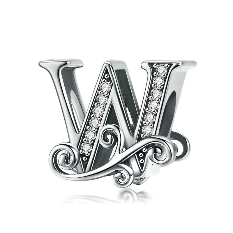 Silver Letter Vintage A to Z