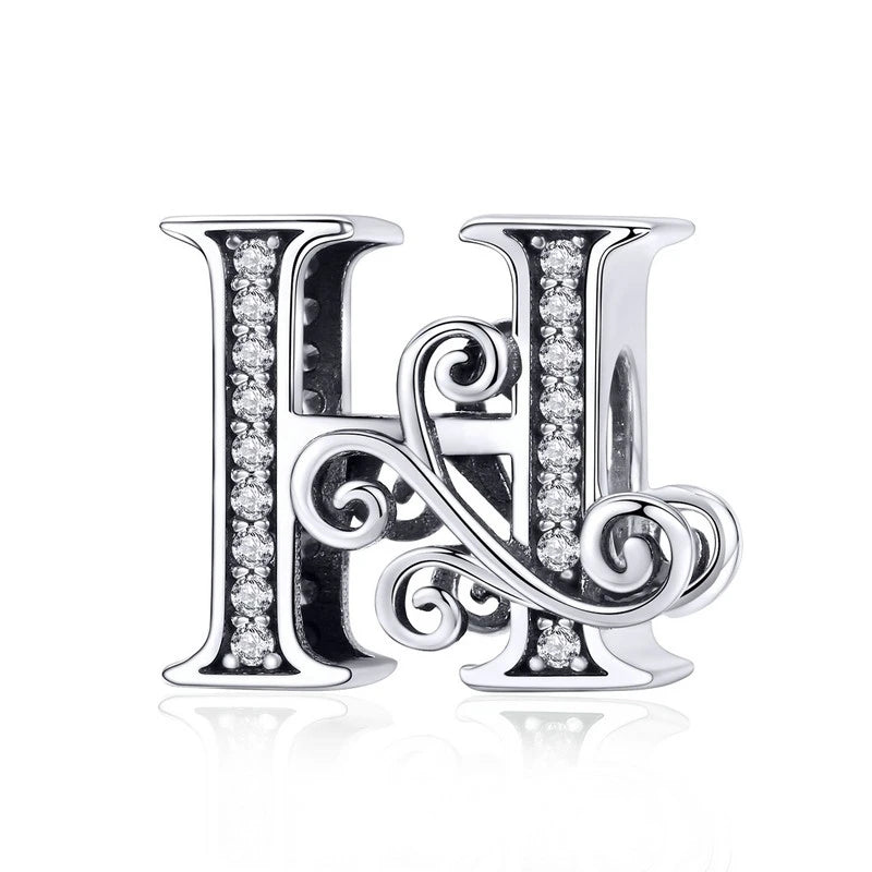 Silver Letter Vintage A to Z