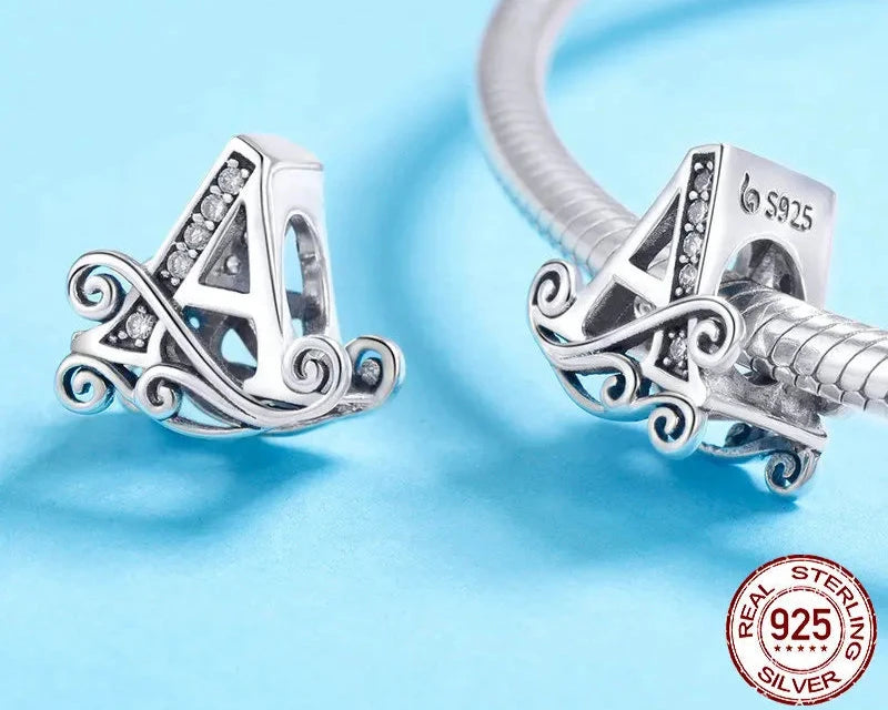 Silver Letter Vintage A to Z